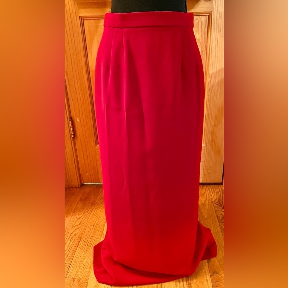 Positive Attitude Size 6 two-piece Skirt and Blazer Set Faux Fur Collar Cuffs - Picture 10 of 13